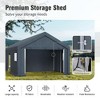 Captiva Designs Outdoor Portable Storage Shelter - Choose Between Two Spacious Garage Tents with Roll-Up Zipper Doors - 4 of 4