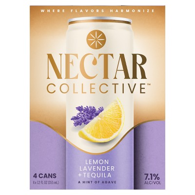 Nectar Collective Lemon Lavender Tequila - 4pk/12 fl oz Cans
