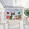 Stupell Industries Happy Howlidays Puppies Printed Outdoor Door Mat, design by Brett Blumenthal, 18"x30" - 3 of 4