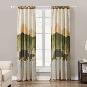 Greenland Home Fashions 2111XWP By the Lake Window Curtain Panel Pair,42x84Inch - 1 of 4