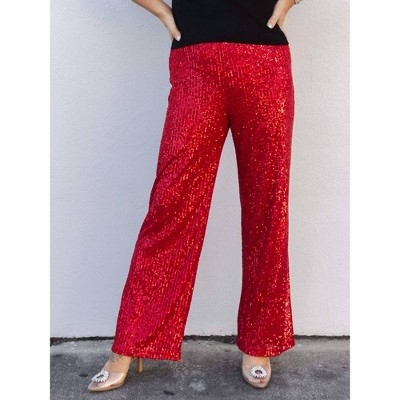 Women's Occasion Ready Sequin Pants - SKIES ARE BLUE