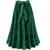 Collections Etc Beautiful Elasticized Tie-Waist Paisley Print Full Skirt - 4 of 4
