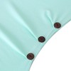Clearlove Maternity Tunic Tops Maternity Shirt Side Button and Ruched Maternity Tunic Tops Maternity Short Sleeve T-Shirts - 4 of 4