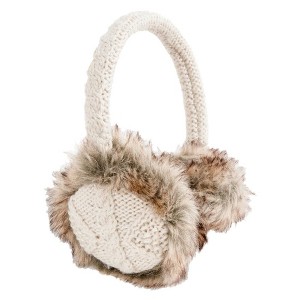 Cable Knit Adjustable Earmuffs With Faux Fur_Nirvanna Designs - 1 of 4