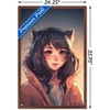 Trends International Wumples - Anime Catgirl Framed Wall Poster Prints - 3 of 4