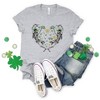 Simply Sage Market Women's Skeleton St. Patrick's Heart Short Sleeve Graphic Tee - 3 of 4
