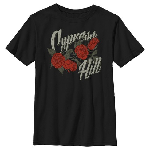 Boy's Cypress Hill Roses Logo T-shirt - Black - Small : Target