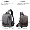 Paaaawaters mygreen Canvas Cross Body Messenger Bag Shoulder Sling Backpack Travel Rucksack - 2 of 4
