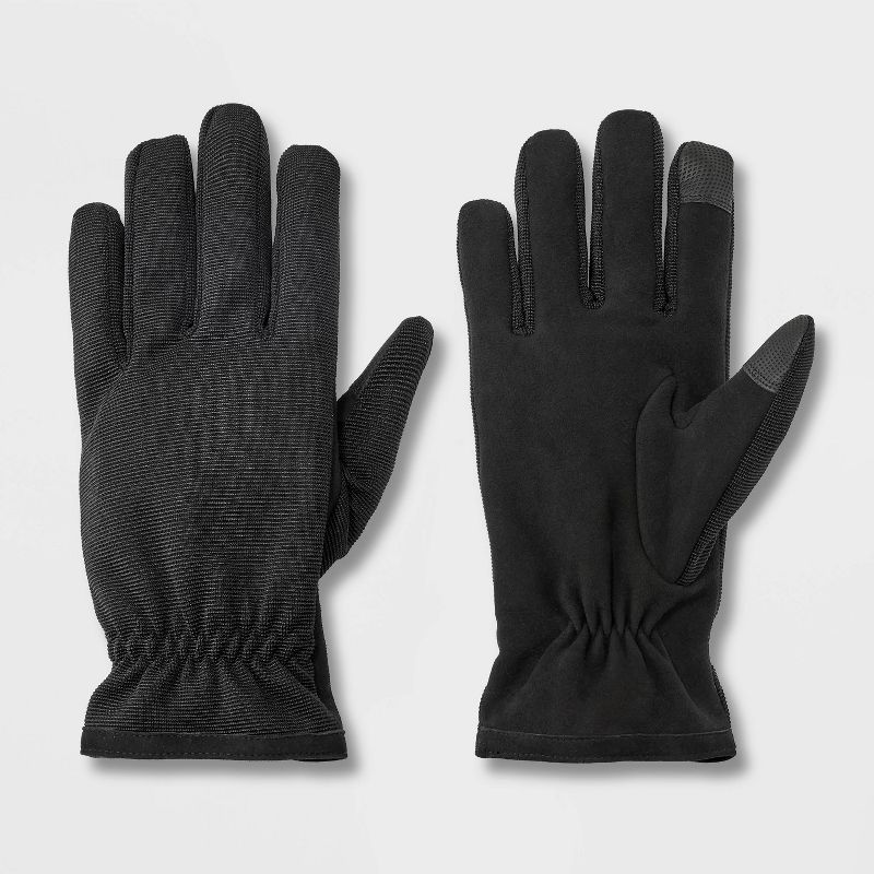 Men&#39;s Hybrid Touch Gloves - Goodfellow &#38; Co&#8482; Black, 1 of 5