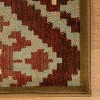 Farmhouse Color Block Rustic Power-Loomed Living Room Bedroom Entryway Indoor Area Rug or Runner by Blue Nile Mills - 4 of 4