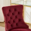 ChicFurnit Task and Office Chairs Velvet Upholstered Office Chair Swivel Chair Ergonomic Chair for Home Office, Red, 24.8"*19.4"*38.6" - 4 of 4