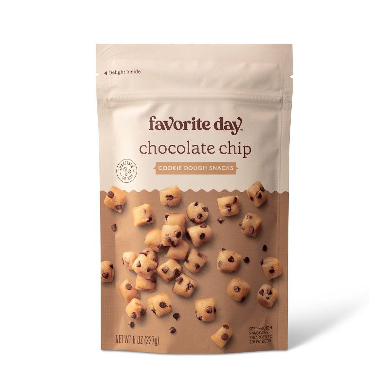Frozen Chocolate Chip Cookie Dough Snacks - 8oz - Favorite Day&#8482;, 1 of 11