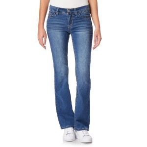 WallFlower Women's Legendary Bootcut Mid-Rise Insta Stretch Juniors Jeans (Standard and Plus) - 1 of 3