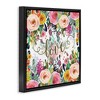 Stupell Industries Elegant Love Floral Pattern Black Framed Floater Canvas Wall Art - 3 of 4