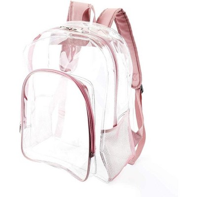 Hachikiko Clear Backpack Heavy Duty Transparent PVC Bookbag - Back to School Supplies for Boys, Girls, Teens,Stadium & Security Approved
