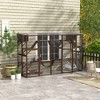 PawHut Catio Playground Outdoor Cat Enclosure, Wooden Outdoor Cat House Weatherproof for Multiple Cats, Shelves & Bridges - 2 of 4