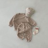 MyKids-Usa Baby Solid Color Long Sleeve Simple Style Hoodie Sets - 2 of 4