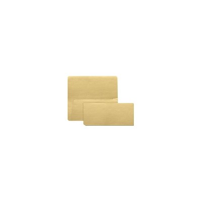 LUX Airline Ticket (3 7/8 x 8 3/8) 50/Box Gold Metallic (AIR378-M07-50)