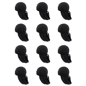 12 Pack Silky Durags Great for Hair Protection and Fashion - 1 of 4
