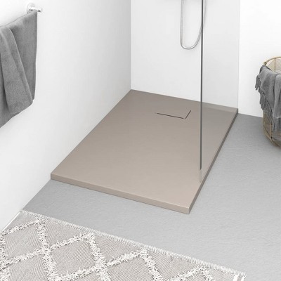VidaXL Shower Base Tray SMC Brown 39.4 in.x27.6 in.