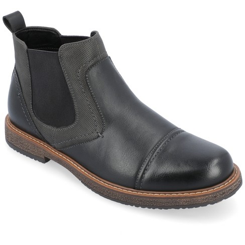 Vance Co. Lancaster Pull-on Chelsea Boots, Black 10.5w : Target