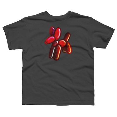Boy's Design By Humans Balloon Animal - Dog (red) By TaliRachelle T-Shirt