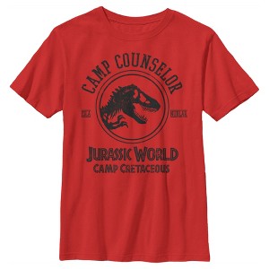 Boy's Jurassic World: Camp Cretaceous Camp Counselor Logo T-Shirt - 1 of 4