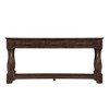 PAGED Mid-Century Solid Wood Console Table with 3 Drawers & 1 Bottom Shelf, 63" Entryway Sofa Table, Retro Modern Extra-thick Sofa Table - 3 of 4