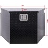 Gulches 29" Aluminum tool box,heavy duty truck bed tool box,outdoor pickup storage tool box,RV storage organizer,underbody box w/lock keys,black - 3 of 4
