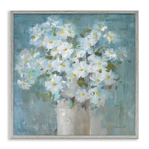 Stupell Industries White Daisy Blooms Abstract Flowers, 24" x 24" - 1 of 4