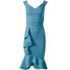 VENUS Womens Ruffle Detail Dress - 4 of 4
