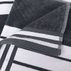 Striped Oversized Extra Large Cotton Beach Towel Set by Blue Nile Mills - 3 of 4