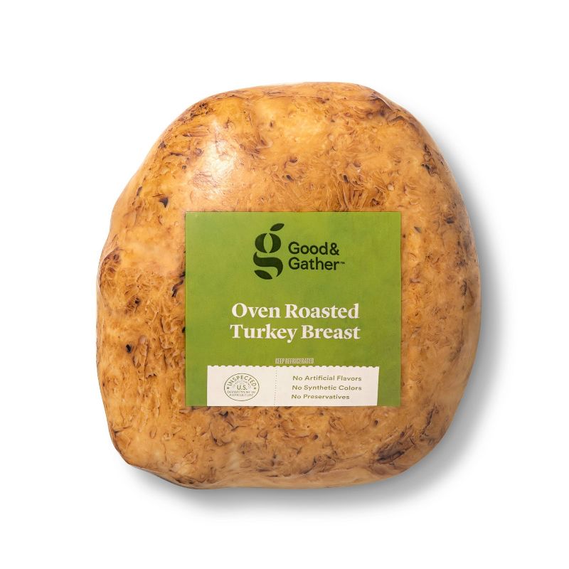 Oven Roasted Turkey Breast - Deli Fresh Sliced - price per lb - Good &#38; Gather&#8482;, 1 of 5