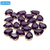 Unique Bargains Glass Craft Embellishments Flat Back Four Claws Teardrop Gems 20 Pcs - 3 of 4