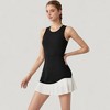 Anna-Kaci Active Women's Sleeveless Tennis Dress with Scoop Neck Fitted Bodice and Contrast Pleated Hem - 3 of 4