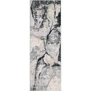 Machine Washable Runner Rug, Modern Abstract Non-Slip Hallway Carpet for Kitchen Bedroom, Thin Foldable Stain-Resistant Floor Mat - 1 of 4