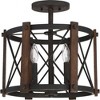 Quoizel Lighting Baron 3 - Light Semi-Flush Mount in  Marcado Black - 3 of 4