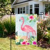 Northlight Tropical Flamingo Spring Outdoor Garden Flag 18" x 12.5" - image 3 of 4