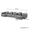 WJShome Sectional Couches For Living Room,183" U Shaped Couch, 4-Seater Cloud Modular Sectional Sofa with 2 Ottoman For Home - 3 of 4