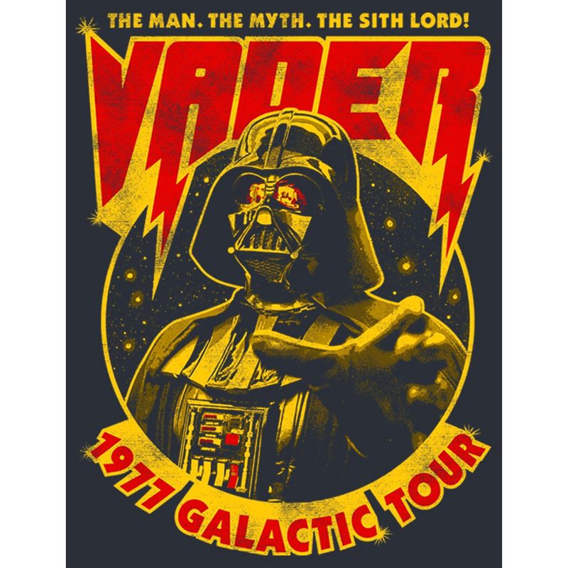 Men's Star Wars Darth Vader 1977 Galactic Concert Tour T-Shirt, 2 of 4