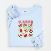 Simply Sage Market Watermelon Chart Summer Vibes Lightweight Garment Dyed Sweatshirt - 2 of 4