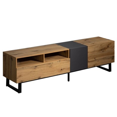 NicBex TV Stand for TVs up to 80 Inches,Modern TV Media Console Table with Drop Down Door,Storage compartments and 2 Drawers