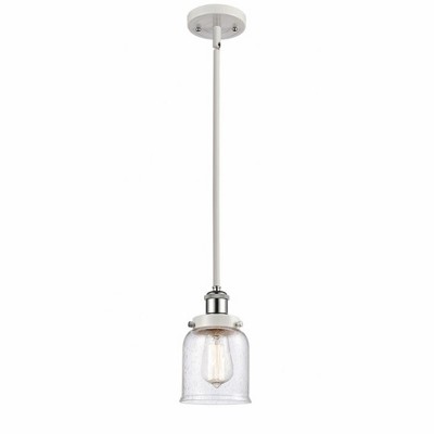 Bell - 1 Light Stem Hung Mini Pendant In Industrial Style-10 Inches Tall and 5 Inches Wide