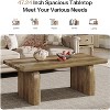 Tribesigns 47-Inch Coffee Table, Farmhouse Tea Table with Thickened Tabletop and Sturdy Base for Living Room, Easy Assembly - 2 of 4
