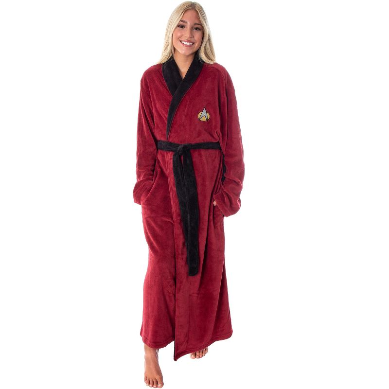 Star Trek The Next Generation Captain Picard Costume Adult Fleece Plush Robe OSFM, 2 of 6