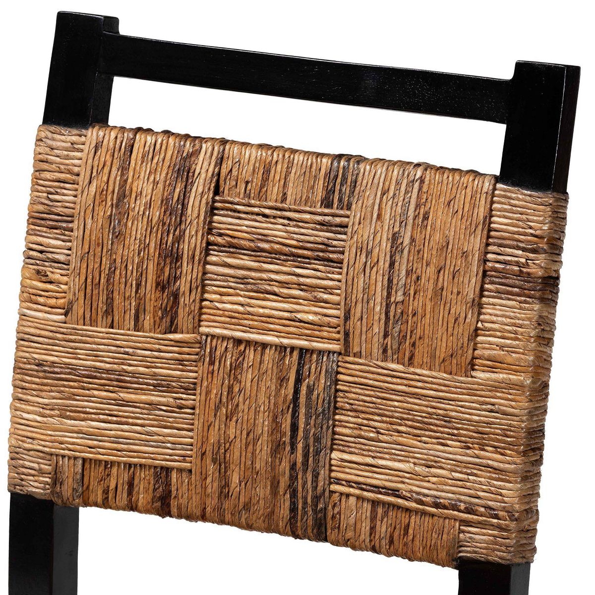 bali & pari Raniya Handwoven Seagrass Set of 2 Dining Chair Natural Brown/Black - thumbnail 8