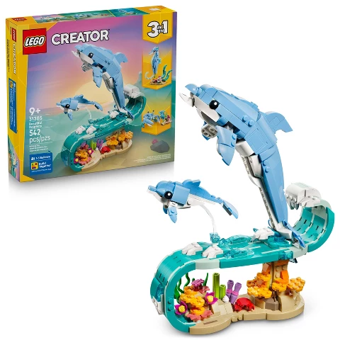 LEGO Creator Beautiful Dolphins 31385: product photograph from Target.
