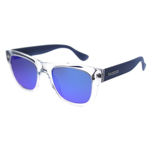 Havaianas Paraty/m Qm4 Z0 Unisex Square Sunglasses Crystal Blue 50mm ...