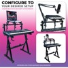 Liquid Stands Dual Piano Keyboard Stand w/ 2nd Tier Adjustable Arms - Z Style Piano Stand, Portable 2 Tier Sturdy Stand for 54 61 88 Key Piano & Synth - 3 of 4
