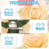 Unique Bargains Fabric Rose Boho Hair Clips Fabric Flower Brooch Pins for Wedding Party Dance 1 Pc - 3 of 4